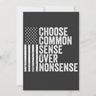 Choose Common Sense Over Nonsense Harris Walz Holiday Card