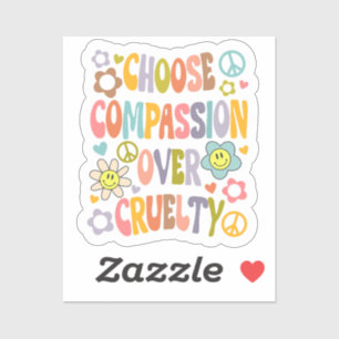 Choose Compassion Over Cruelty, Retro Vegan