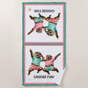 Choose Fun Otter Duo Beach Towel