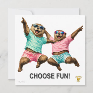 Choose Fun Otter Duo Card
