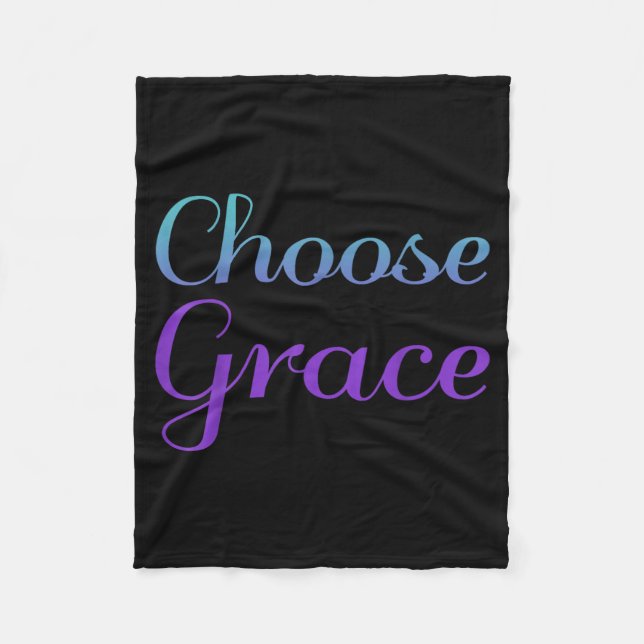 Choose Grace Prevention Artwork Fleece Blanket (Front)