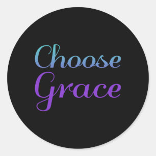 Choose Grace Prevention Awareness Classic Round Sticker