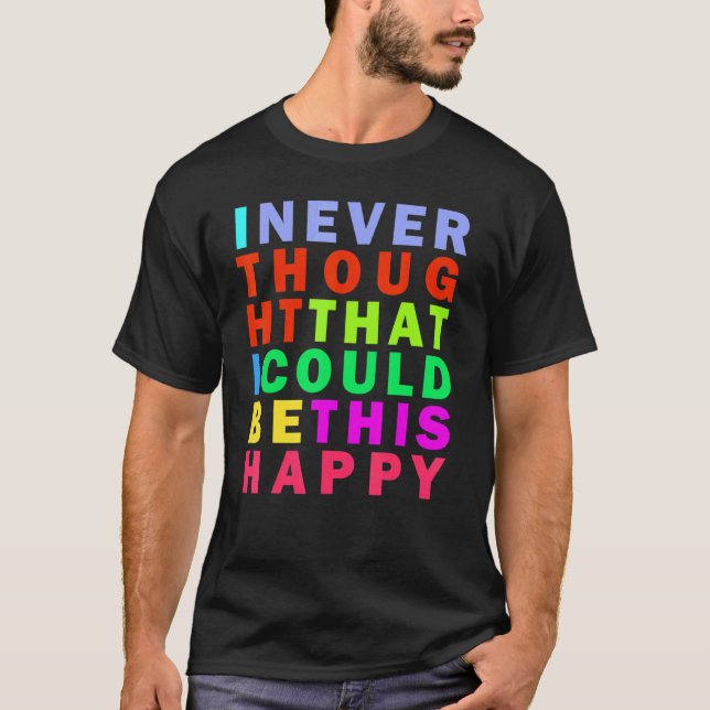 Choose Hapiness Inspirational Quote T-Shirt (Front)