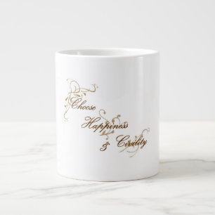 Choose Happiness and Civility Jumbo Mug