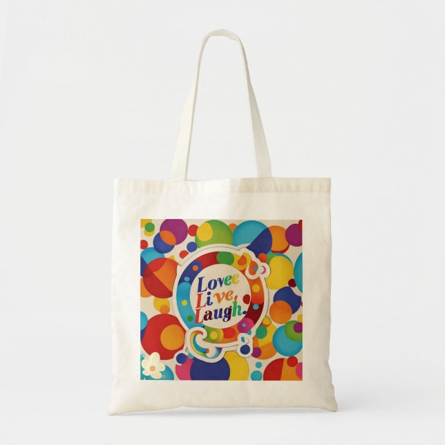 "Choose Happiness Every Day" Tote Bag (Front)