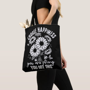 Choose Happiness Self Love Tote Bag