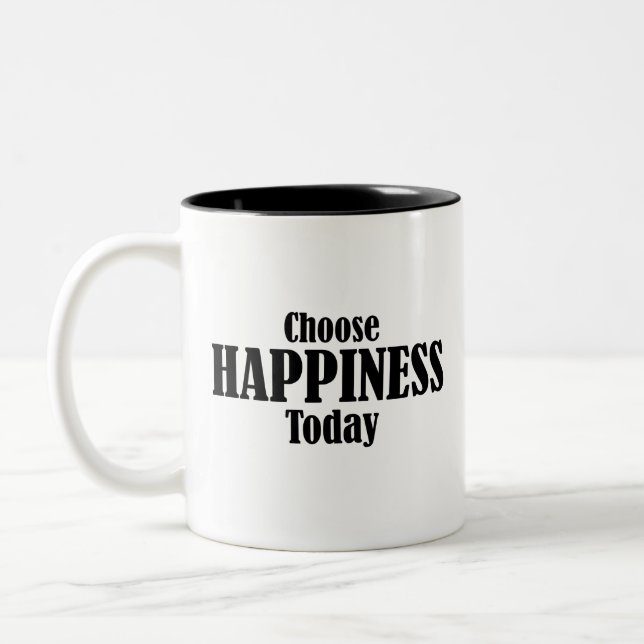 Choose Happiness Tody Two-Tone Coffee Mug (Left)