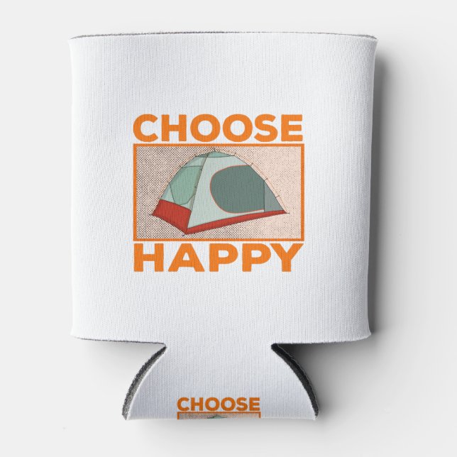 Choose Happy Can Cooler (Front)