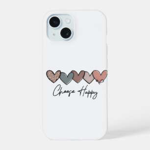 Choose Happy Heart Phone Case Design