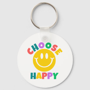 Choose Happy Key Ring