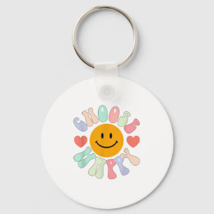 Choose Happy Motivational Insrational Sitive Key Ring