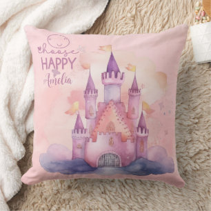 Choose Happy Palace on the Pink Cloud Cushion