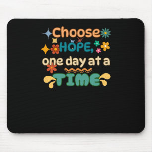 Choose Hope Mental Health Awareness Sticker Mouse Pad