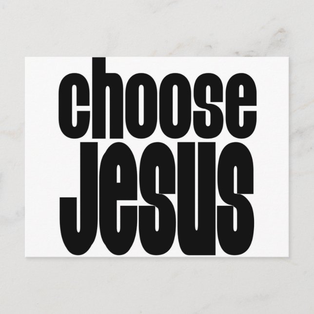 Choose Jesus Postcard (Front)