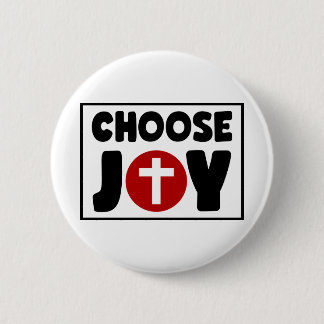 Choose joy 6 cm round badge