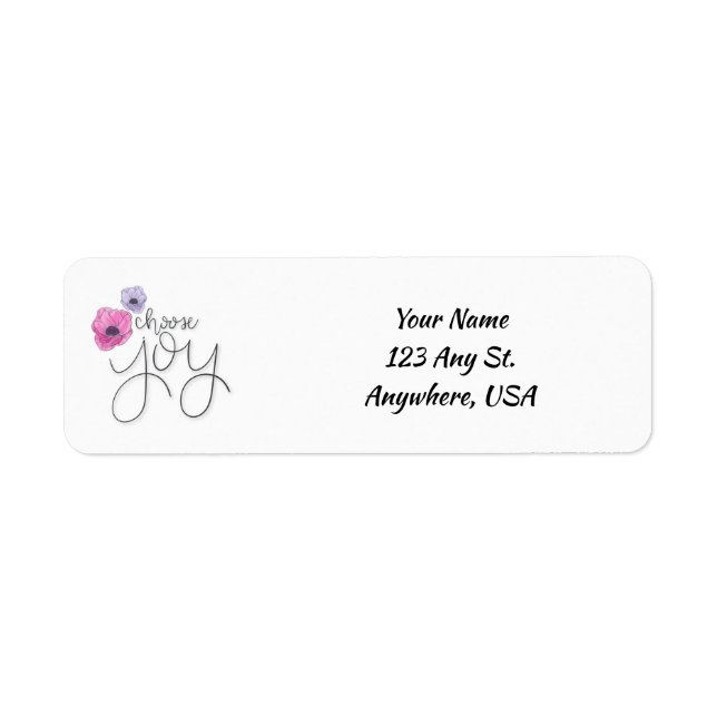 Choose Joy Address Labels (Front)