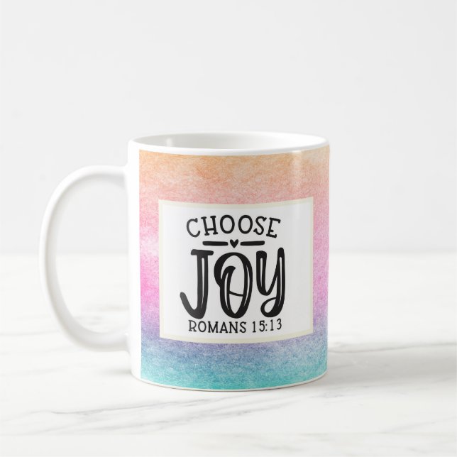 Choose Joy Christian Quote Mug (Left)