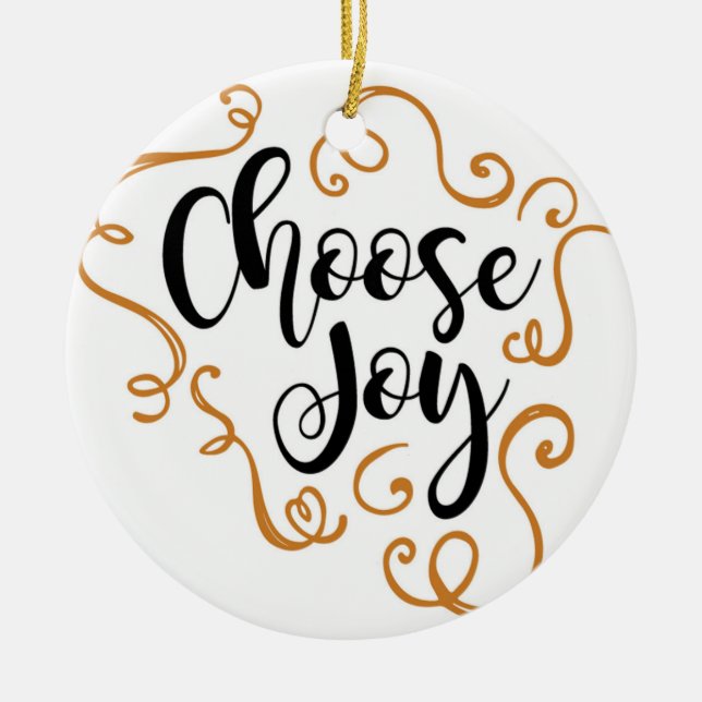 Choose Joy, Christmas Ornament (Front)