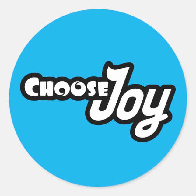 Choose Joy Classic Round Sticker (Front)