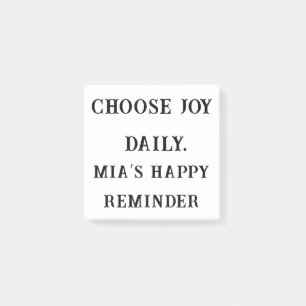 Choose Joy Daily – Custom Positive Sticky Note