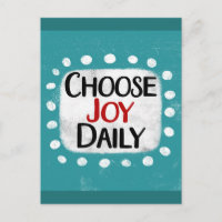 Choose Joy Daily Postcard