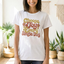 Choose Joy Every Single Day Retro Groovy Quote