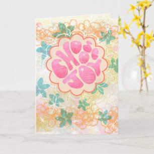 Choose Joy – Hand-Lettered Uplifting Abstract Card