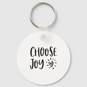 Choose Joy Hapness Heart Insrational Motivational  Key Ring