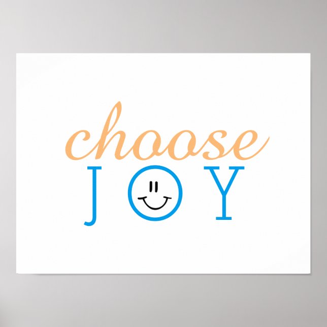 Choose Joy Happy Face Poster (Front)