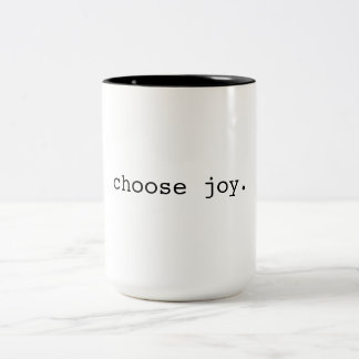 choose joy Inspirational Coffee Mug