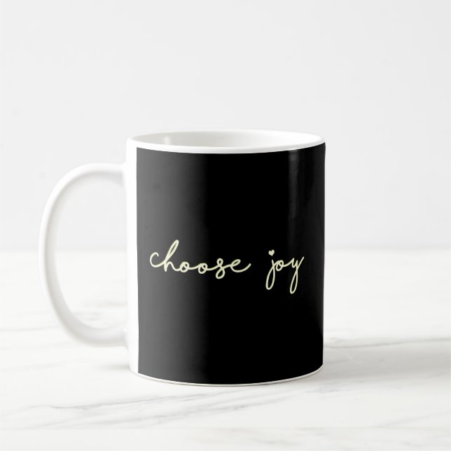 Choose Joy Inspirational Quotes For Teens Coffee Mug (Left)