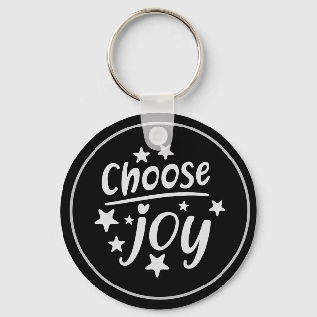 Choose Joy Motivational Inspirational Keychain (Front)