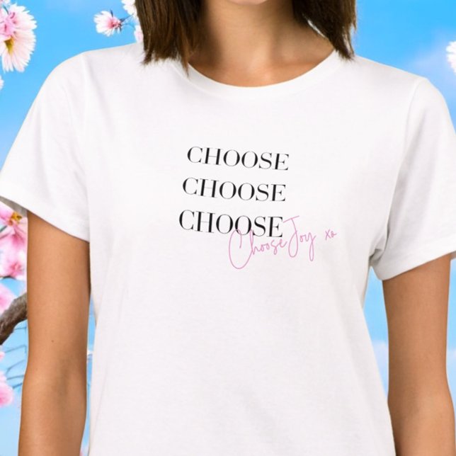 Choose Joy Positive Motivational Inspirational T-Shirt (Creator Uploaded)