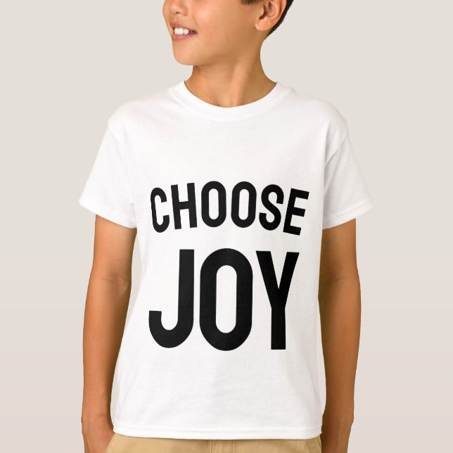 Choose joy - positive vibes kid's t-shirt  (Front)