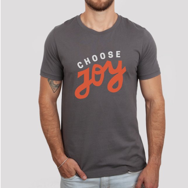 Choose Joy Retro Athletic Flair Christian Apparel T-Shirt (Creator Uploaded)
