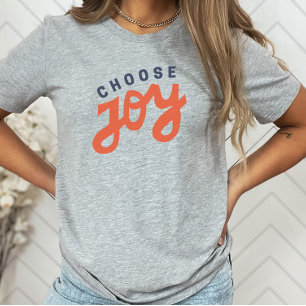 Choose Joy Retro Inspirational Christian  T-Shirt