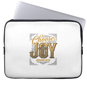 Choose Joy Romans 15_13 Christian Faith Shirt_1 Laptop Sleeve