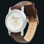 Choose Joy Women’s Watch<br><div class="desc">Bring inspiration into every moment with this elegant “Choose Joy” women’s watch. Designed with a classic leather strap and a minimalist face featuring uplifting typography, it’s the perfect blend of style and positivity. Ideal as a meaningful gift, everyday accessory, or motivational reminder you can wear anywhere. A timeless piece for...</div>