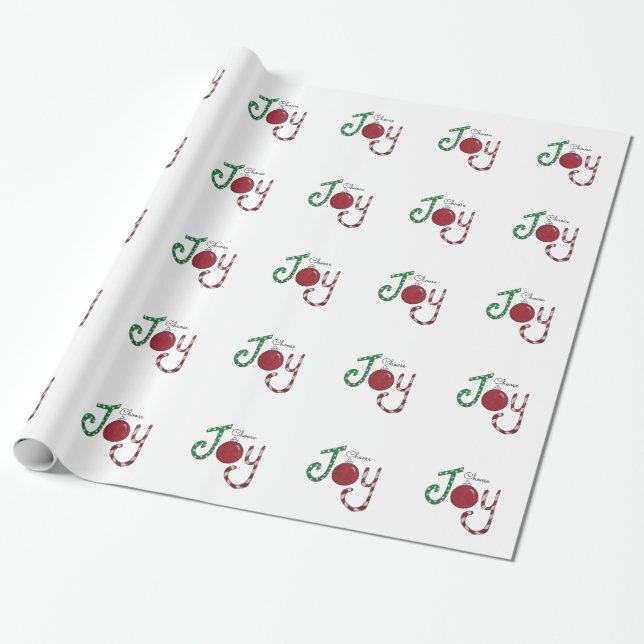 Choose JOY wrapping paper (Unrolled)