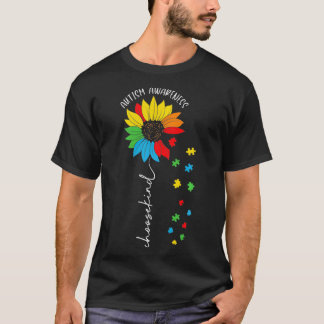 Choose Kind Autism Awareness Be Kind Sunflower Mum T-Shirt