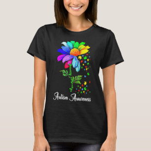 Choose Kind Autism Awareness Month Women Sunflower T-Shirt