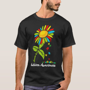 Choose Kind Autism Awareness Month Women Sunflower T-Shirt