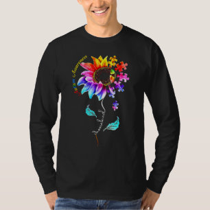 Choose Kind Autism Awareness Month Women Sunflower T-Shirt