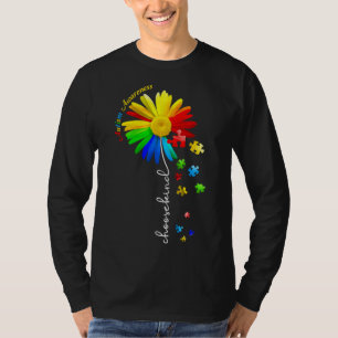 Choose Kind Autism Awareness Sunflower Mom Women K T-Shirt
