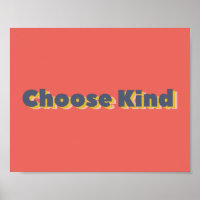 Choose Kind Bold 3D Typography