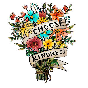 Choose Kindness floral women  T-Shirt