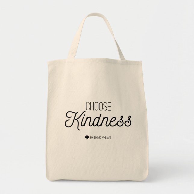 Choose Kindness Grocery Tote Bag (Front)