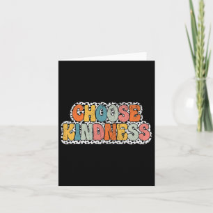 Choose Kindness Groovy Be Kind Teacher Back To Sch Card