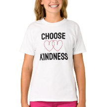 Choose Kindness Hearts Quote Tee