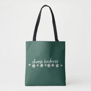 Choose Kindness Inspirational Motivational Teacher Tote Bag